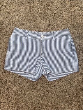 GAP Blue and White Seersucker Shorts